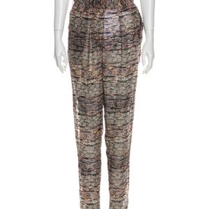 Isabel Marant Printed Straight Leg Pants